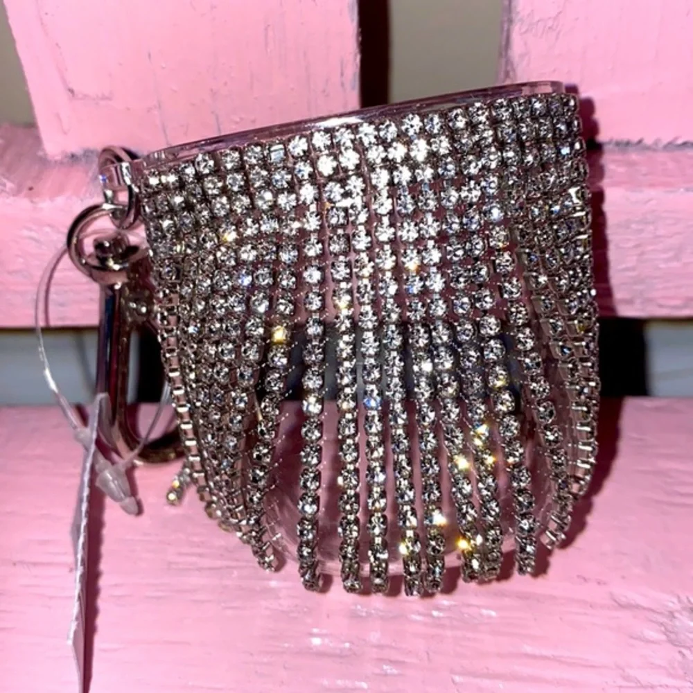 Gorgeous Dangling Rhinestones Pocketbac Holder - Picture 1 of 4